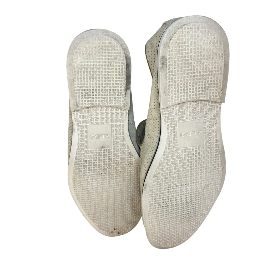 ALDO Mens Tassel Loafers Slip On Dress Shoes Casual Beige Perforated Size 12‎